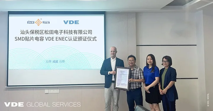 STE surface-mount safety capacitors receive VDE/ENEC certification