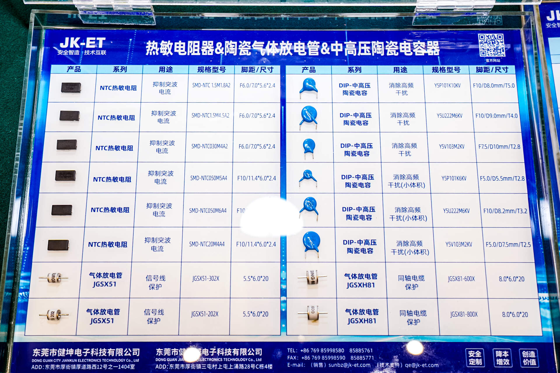 Jiankun thermistor and gas-discharge-tube exhibits — source figure 30