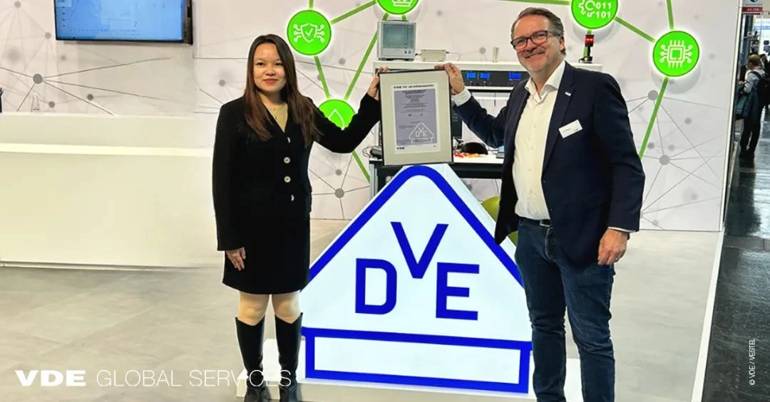 VDE presents STE with SMD safety capacitor certification at electronica 2024, original image 1 of 5