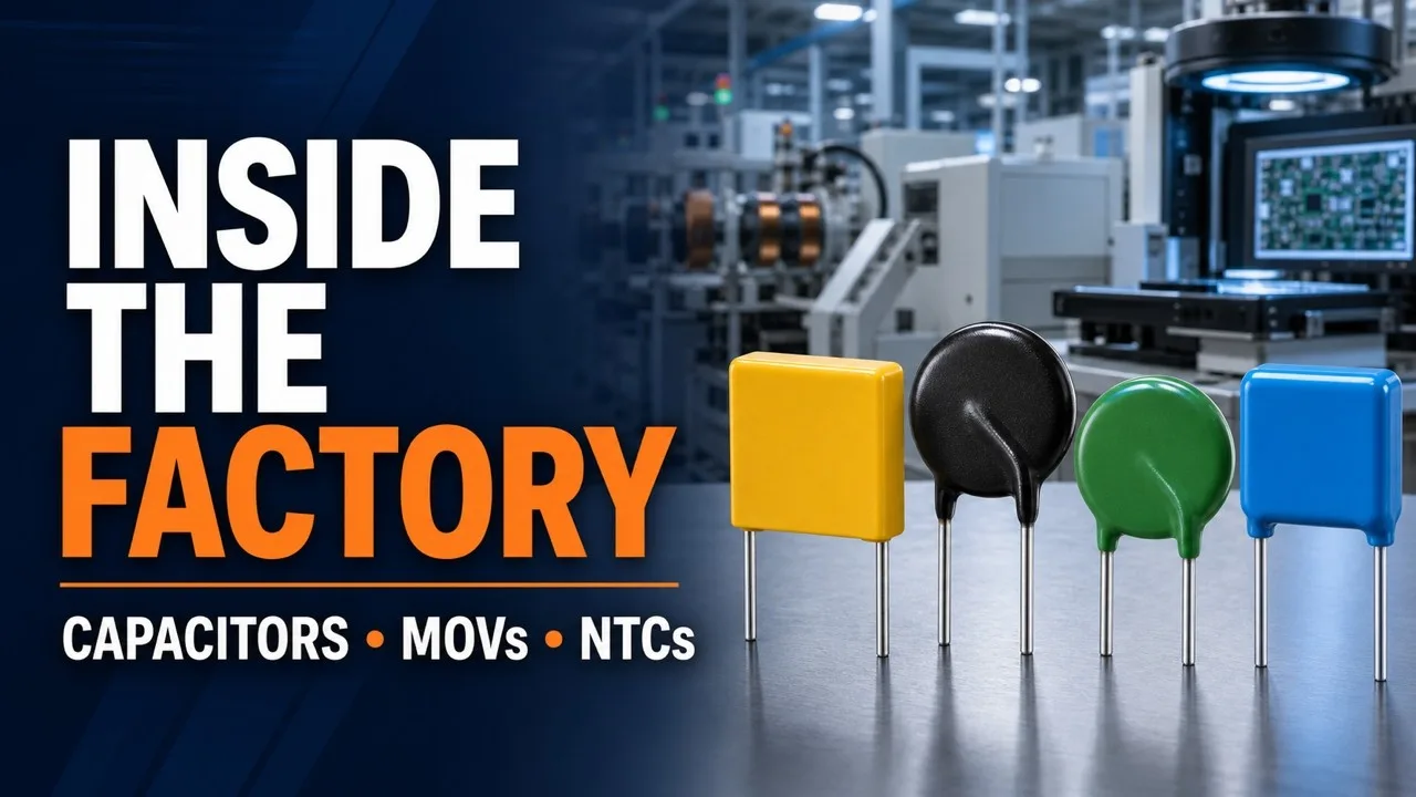 Inside Songtian Electronics: How Safety Capacitors, MOVs & Thermistors Are Made